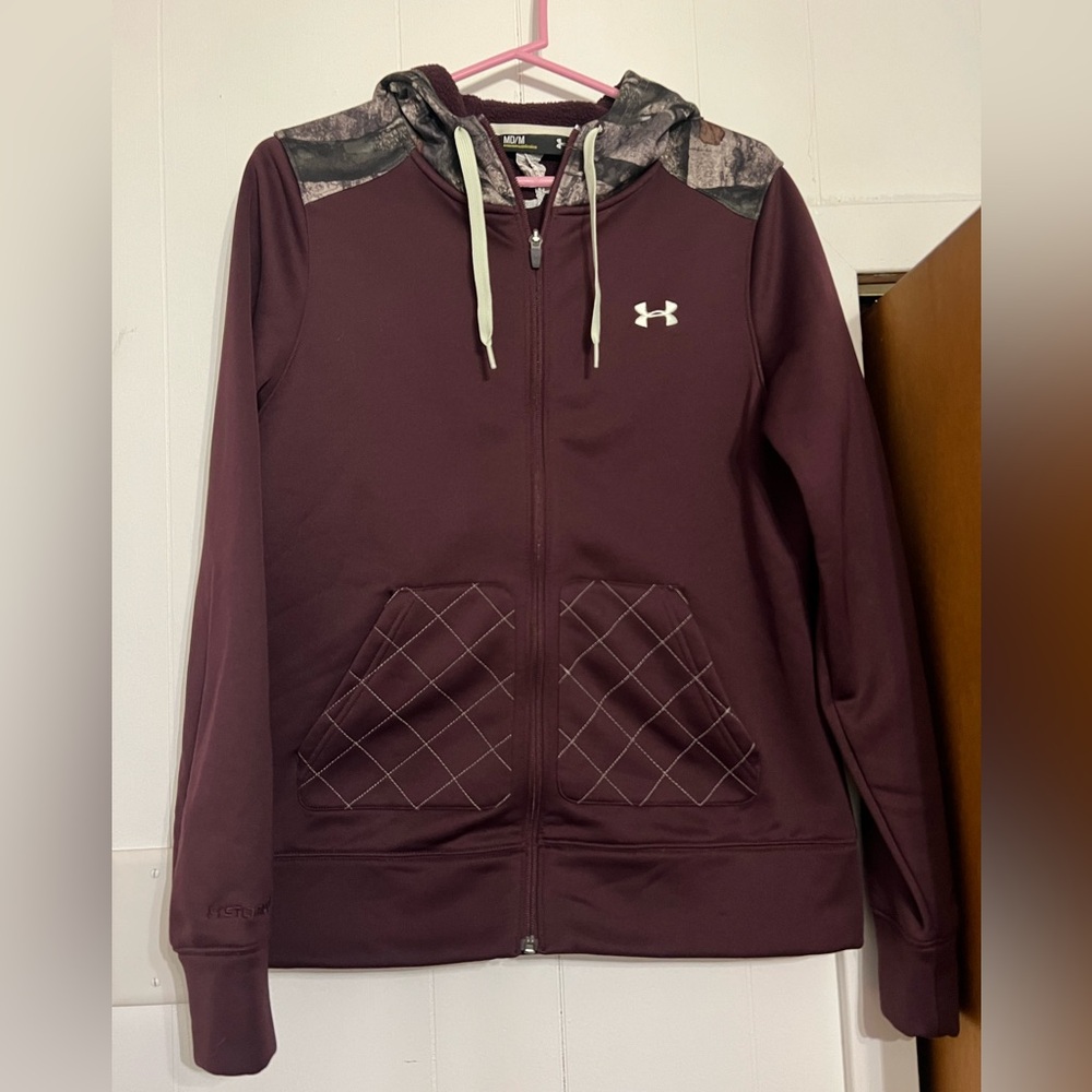 Under armour zip up sweatshirt